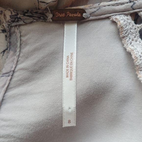 Free People Eyes On You Mini Dress In Stone Lavender Combo, VGUC, Size 8 - Picture 7 of 9